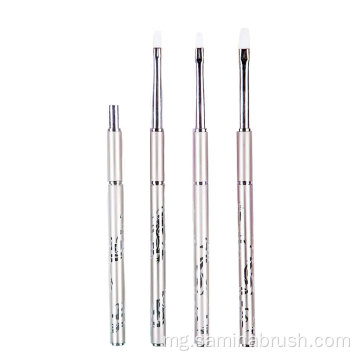 Ny boro-tsolika amin&#39;ny borosy gel acrylic nail